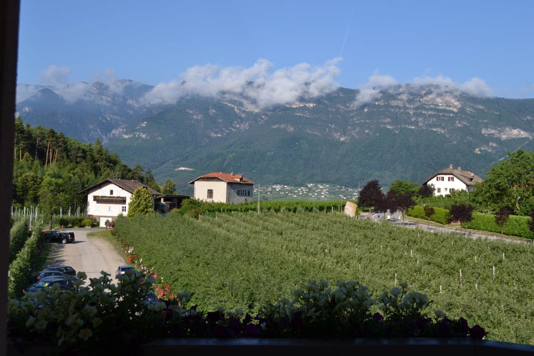 "Früh-Blick" Richtung Mendel-Kamm  Gartenhotel Moser