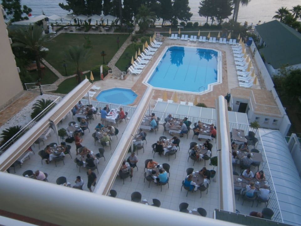Ausblick vom Balkon Incekum Su Hotel