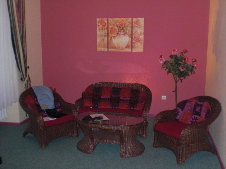 Sitzecke in unserem Zimmer Schloß Vietgest