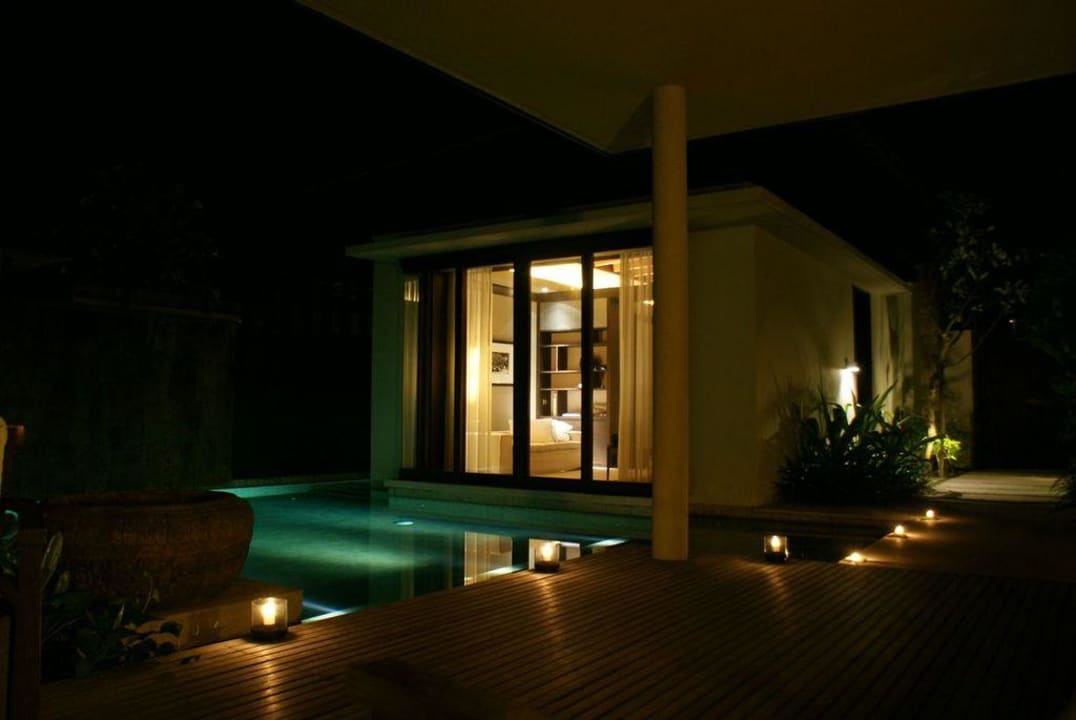 Villa bei Nacht Soori Bali Hotel