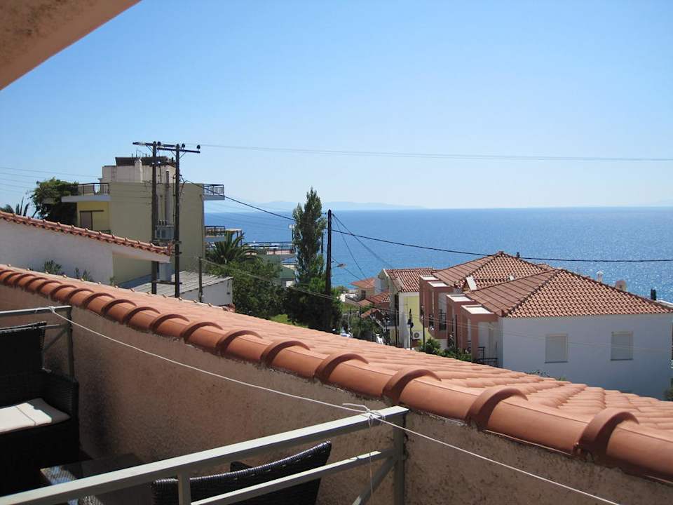 Blick vom Balkon  Hotel Sandy Bay