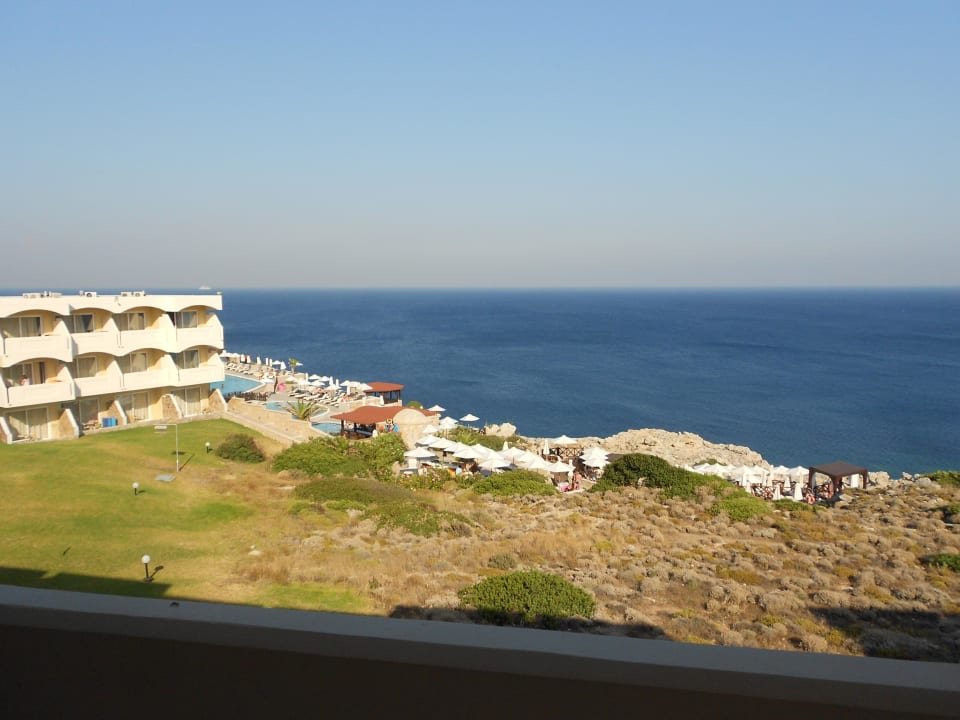 Ausblick vom Balkon Hotel Kalithea Horizon Royal