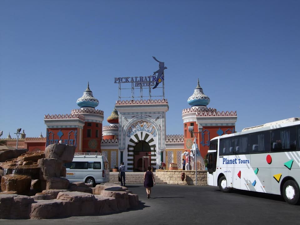 Hotel Eingang Pickalbatros Alf Leila Wa Leila Resort - Neverland Hurghada