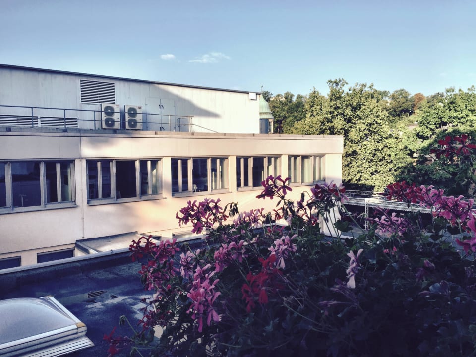 Blick in den Hinterhof DORMERO Hotel Coburg