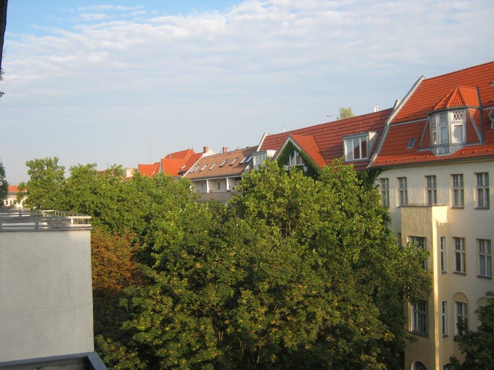 Blick vom Balkon Hotel Pension Rheingold