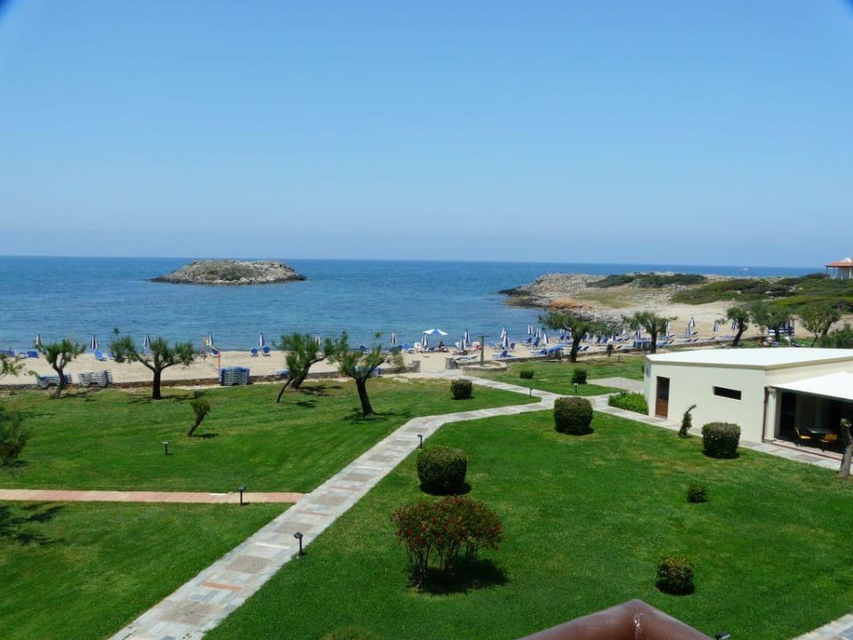 Blick vom Balkon Zimmer 228 Grecotel Meli Palace