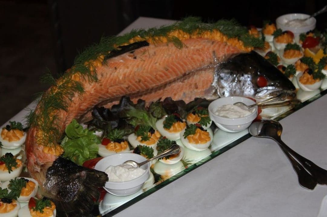 Lachs am Buffet Hotel Altes Gutshaus Federow