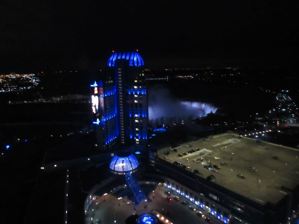 Blick aus dem Fenster meiner Suite. Hilton Niagara Falls / Fallsview Hotel & Suites