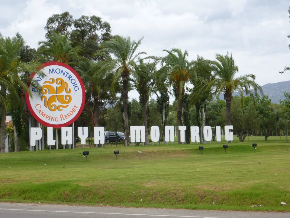 Hinweistafeln Camping Playa Montroig