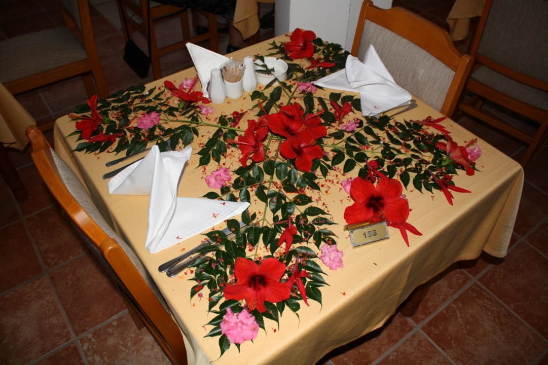 Deko letzter Abend Hotel Defne Ana