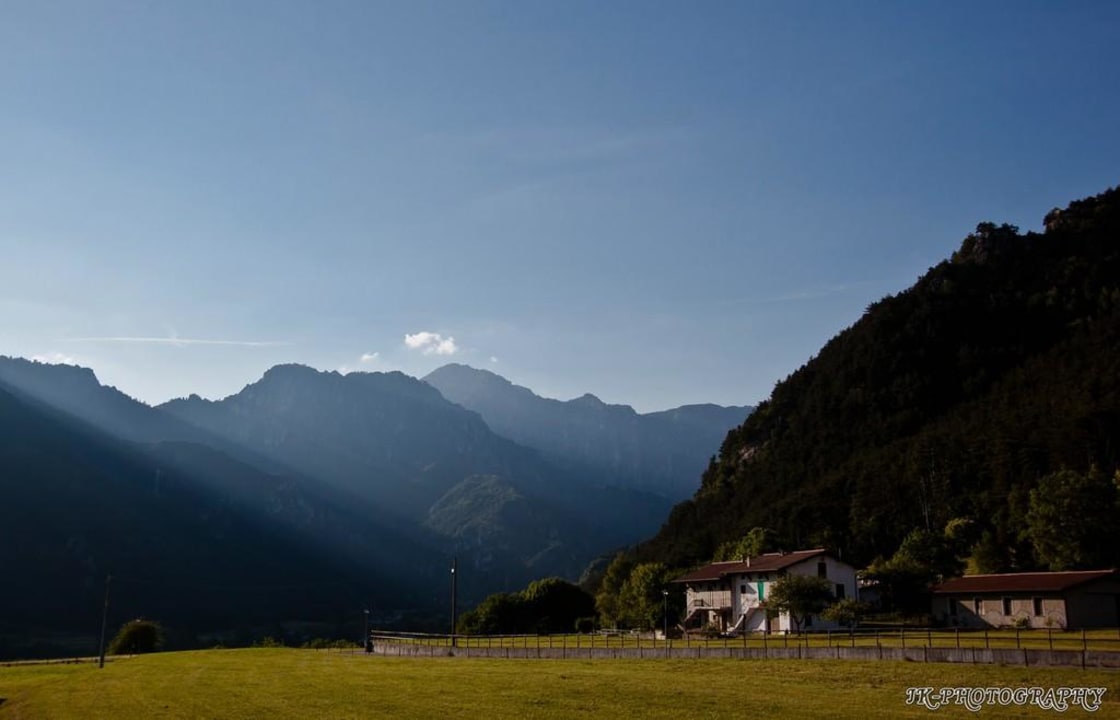 Blick aus der Eingangstür Hotel Residence La Pertica