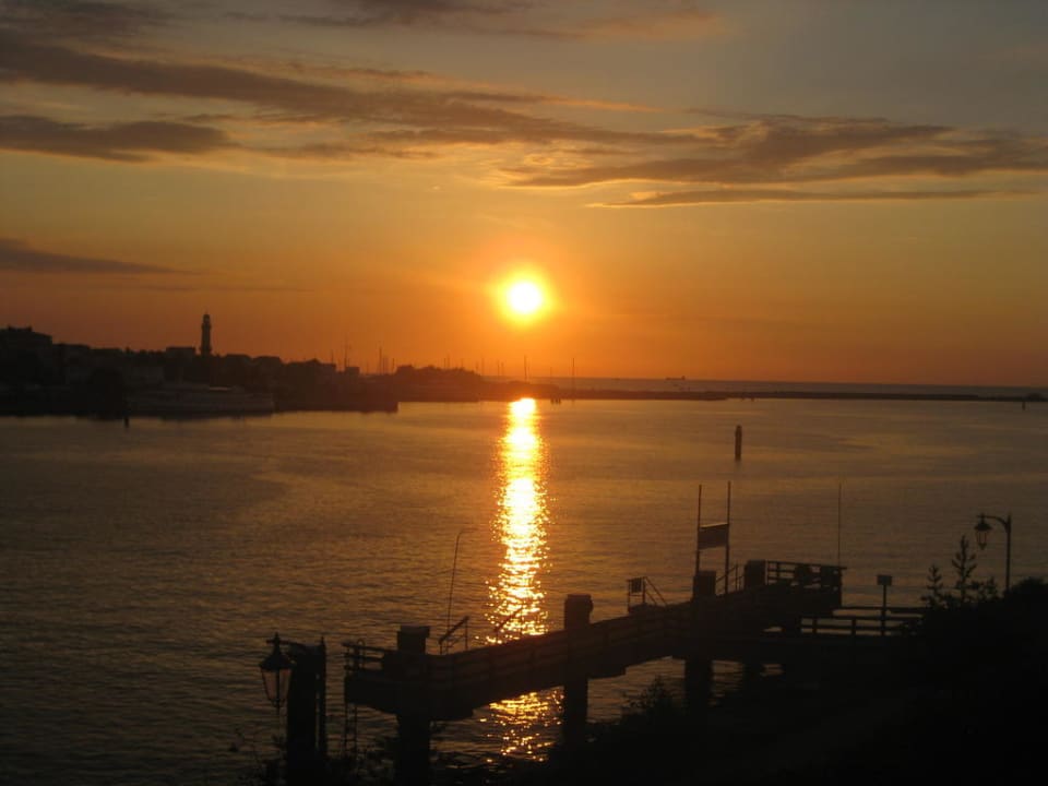 Ausblick vom Balkon Hotel Yachthafenresidenz Hohe Düne