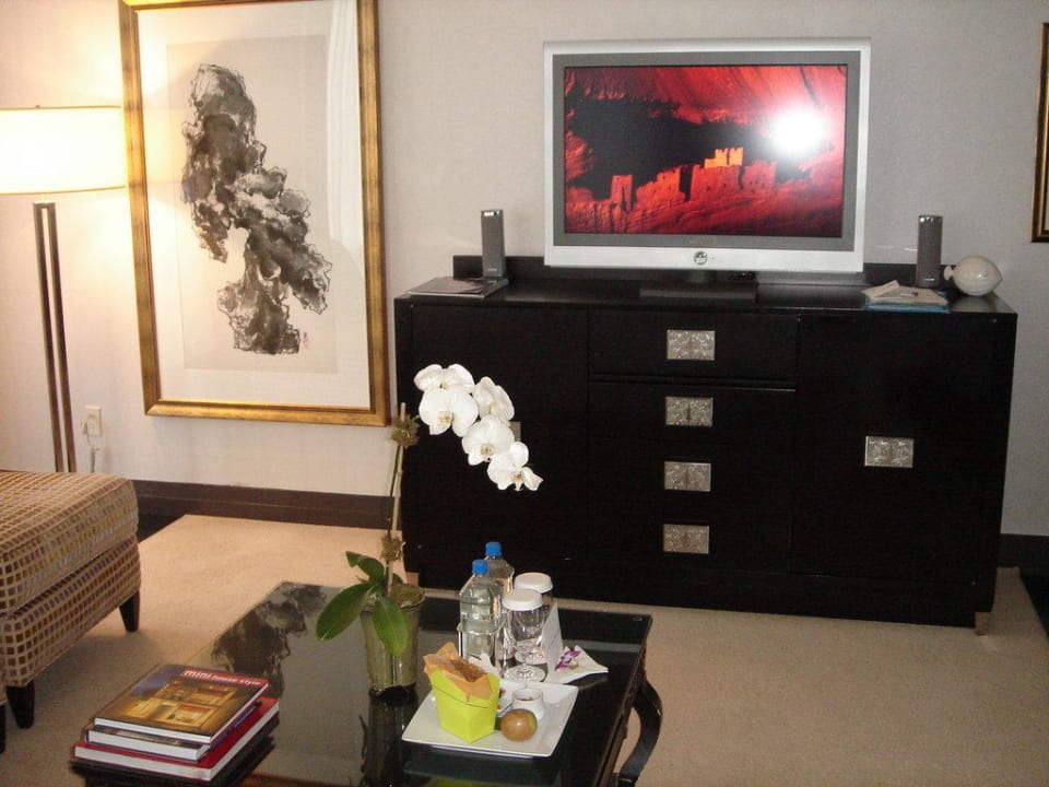 Wohnzimmer der Suite Hotel Mandarin Oriental New York