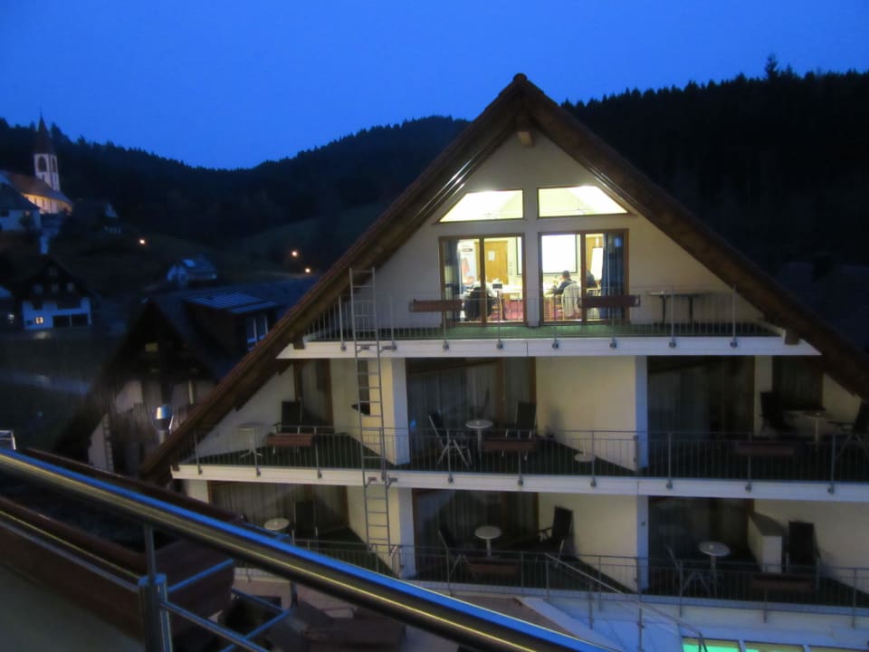 Ausblick von unserem Zimmer Naturparkhotel Adler