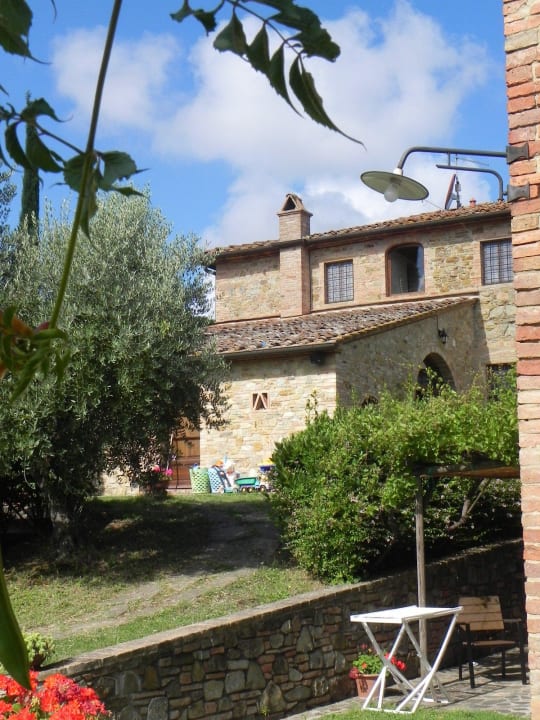 Blick zur Rezeption Agriturismo Rigone in Chianti