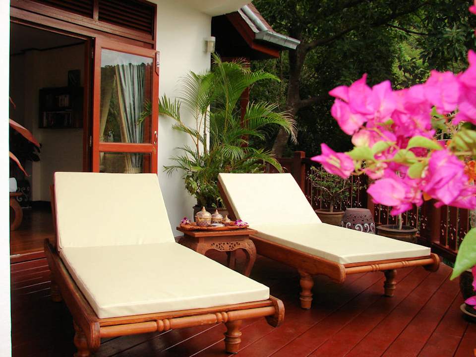 Terrasse Ban Suuan Ferienhaus