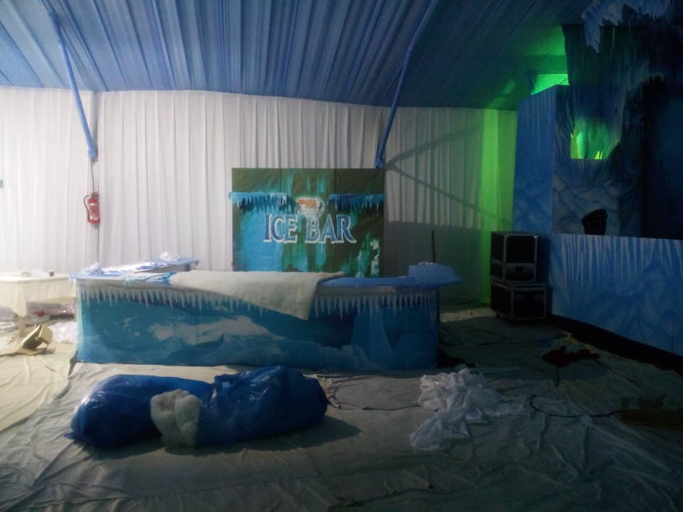 Vorbereitung für das Wheinachtsbuffet Pickalbatros Alf Leila Wa Leila Resort - Neverland Hurghada