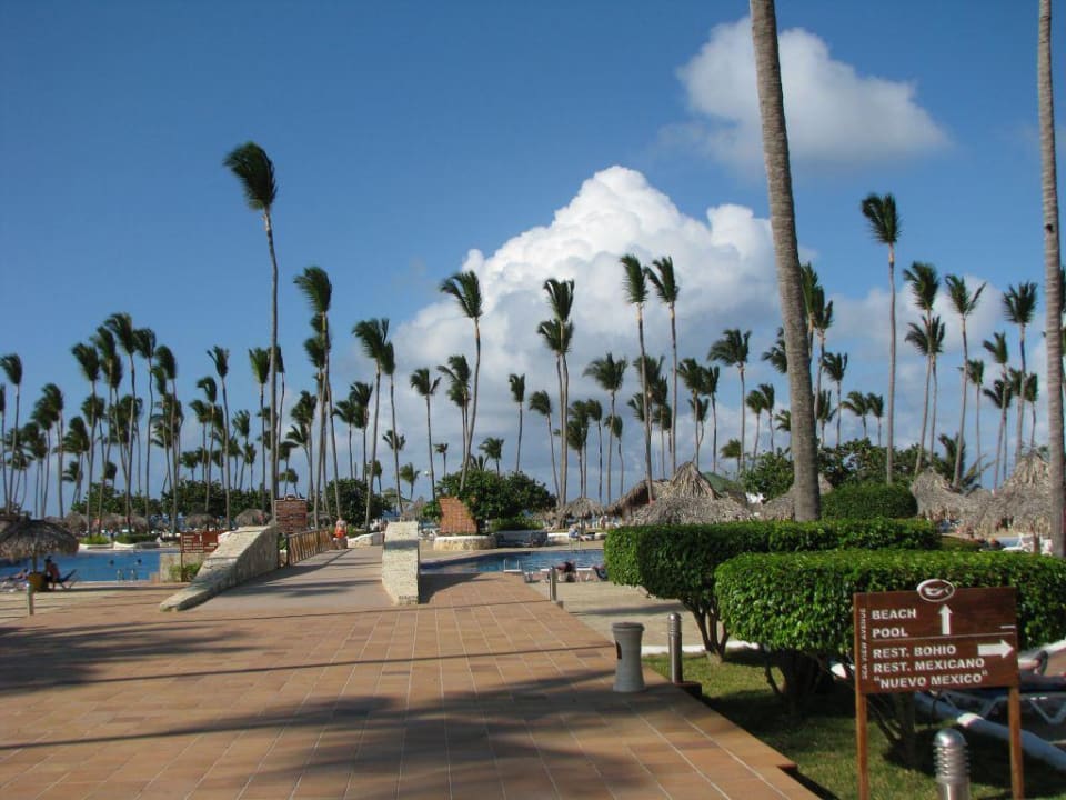 Weg zum Pool/Strand Grand Sirenis Punta Cana Resort & Aquagames