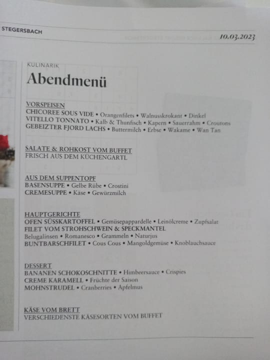 Gastro Falkensteiner Balance Resort Stegersbach