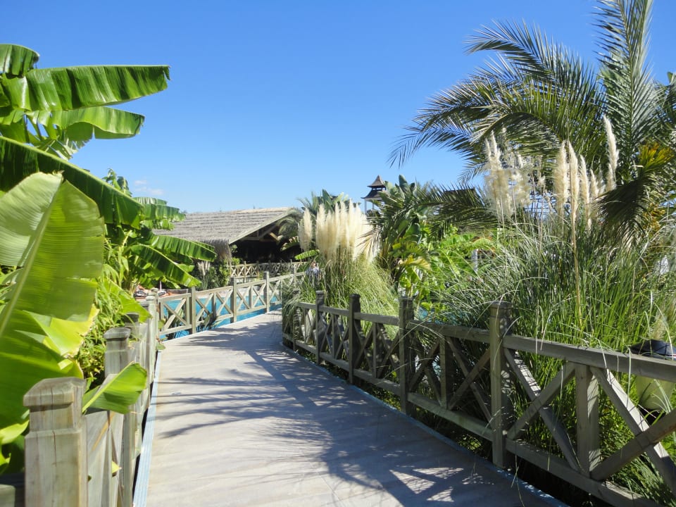 Steg der zum Strand hin führt Royal Wings Hotel