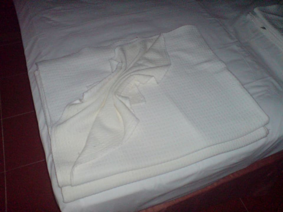 So sahen unsere Betten aus Hotel Gardenia Beach