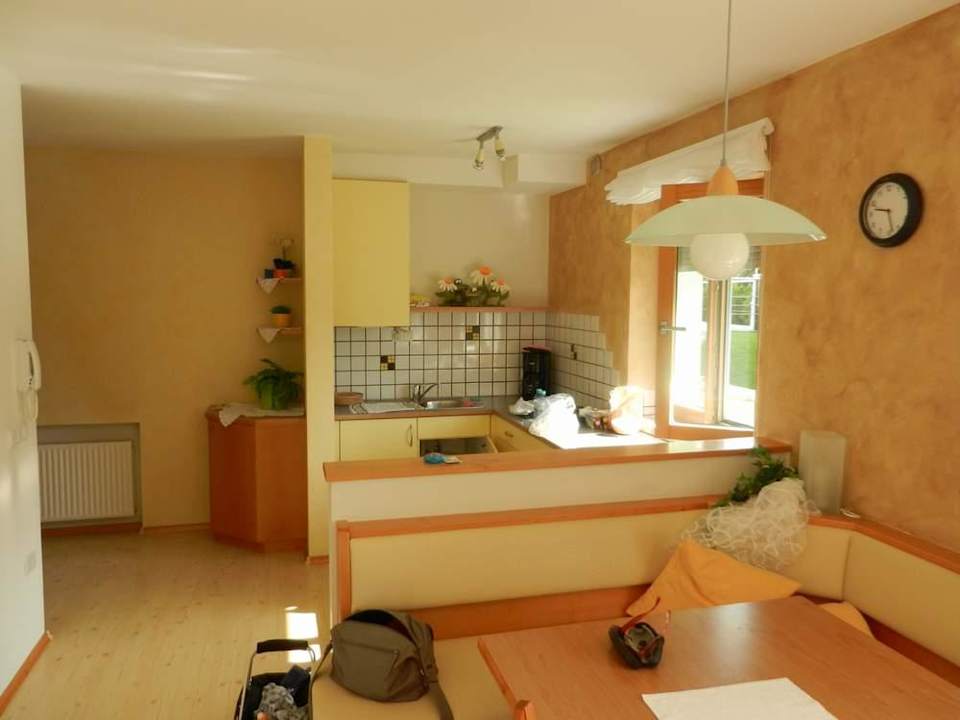 Küche und Wohnbereich Ferienwohnungen Wieser