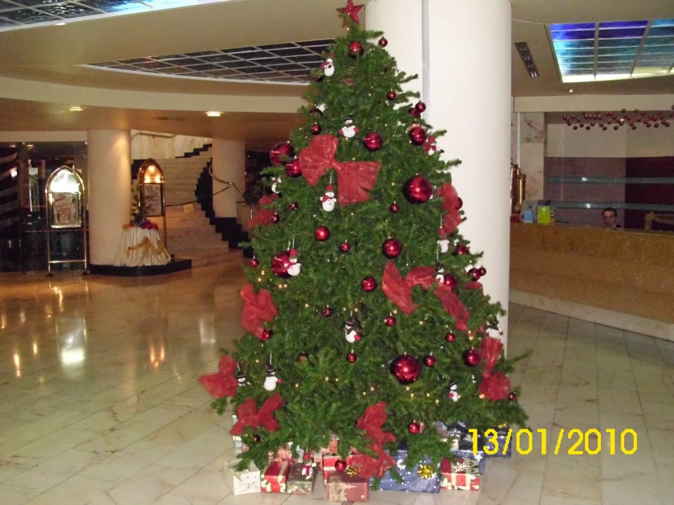 Weihnachtlicher Schmuck im Eingangsbereich Jardins d'Ajuda Suite Hotel