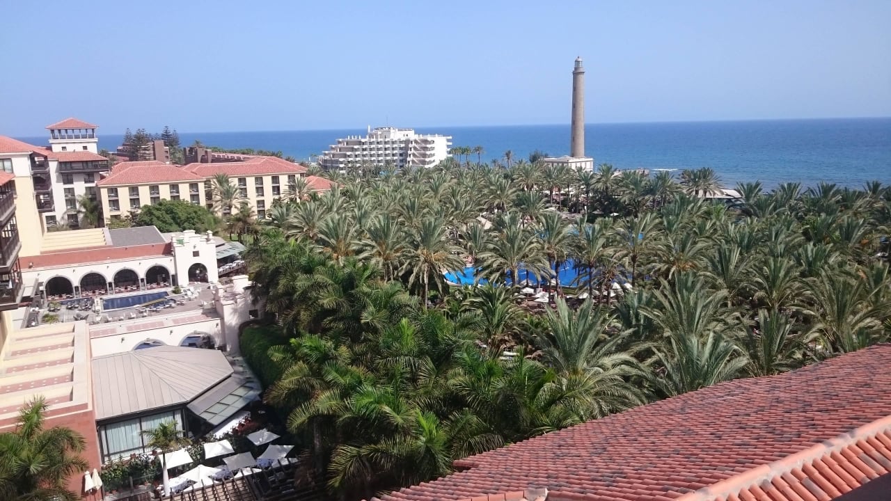 Ausblick vom Hotelturm Lopesan Costa Meloneras, Resort & Spa