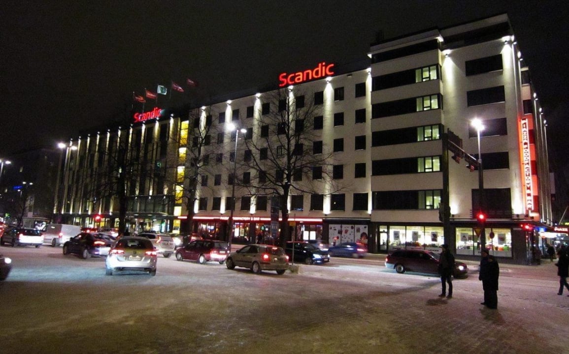 Night view Hotel Scandic Tampere City