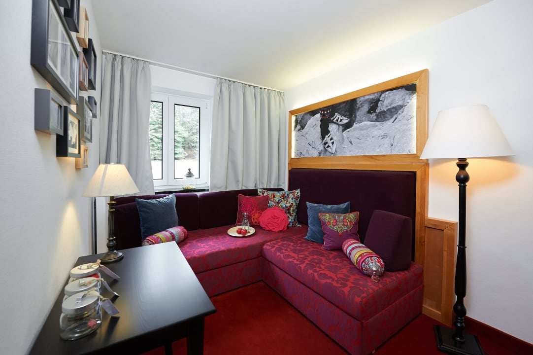 Suite Planica Wohnzimmer Hotel Jens Weissflog