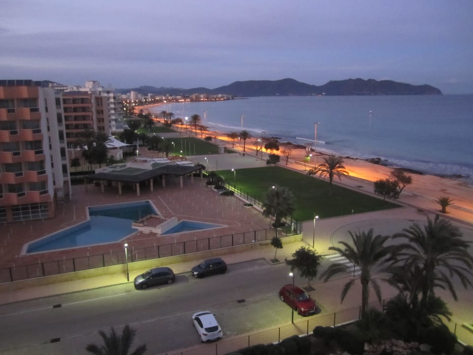Abendstimmung vom Balkon Hipotels Hipocampo Playa