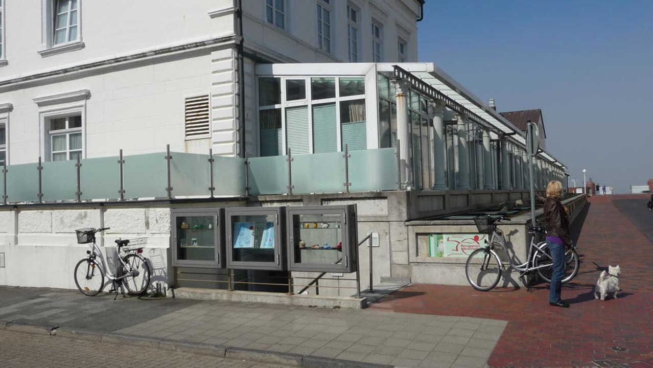 Blick auf Balkon und Wintergarten eines Apptm. Hotel Nordstrandperle