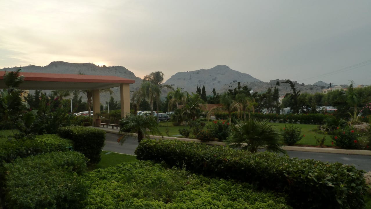 Blick von Internetecke auf Eingang Atlantica Aegean Blue