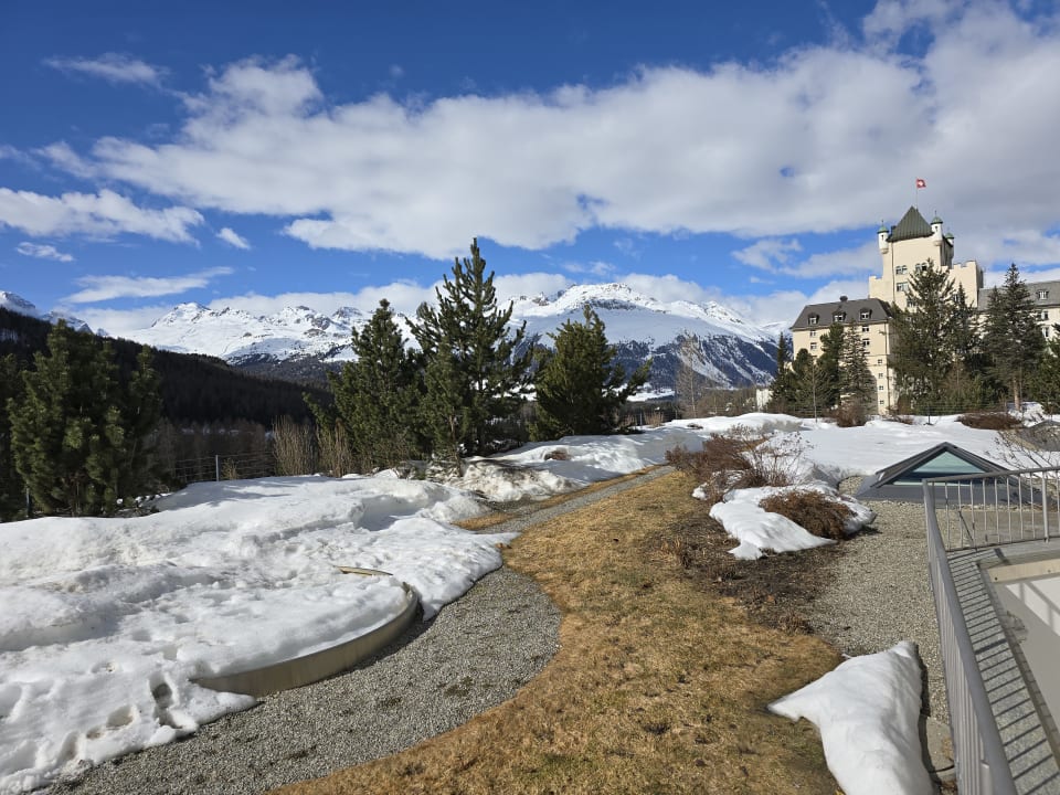 Ausblick Grand Hotel Kronenhof Pontresina