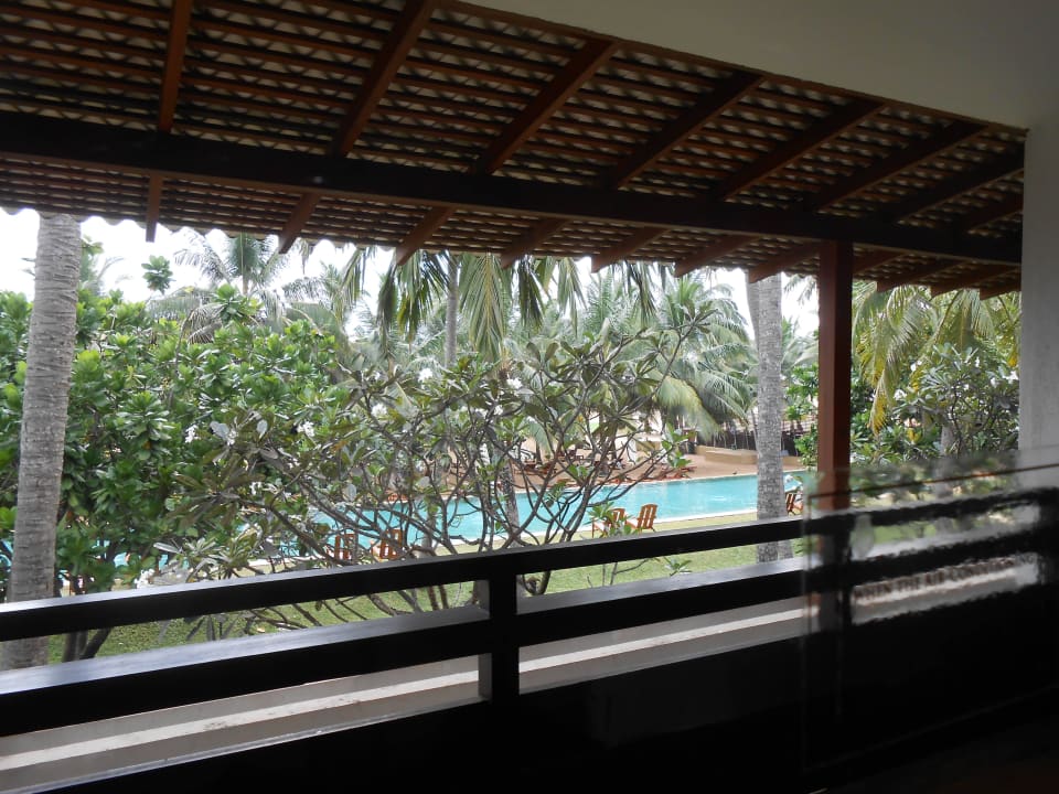 Blick vom Balkon.  Hotel Jetwing Beach