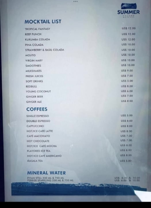 Sonstiges Summer Island Maldives