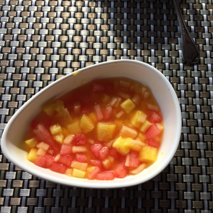 Frühstück Büfett Obsalat Dreams Onyx Resort & Spa