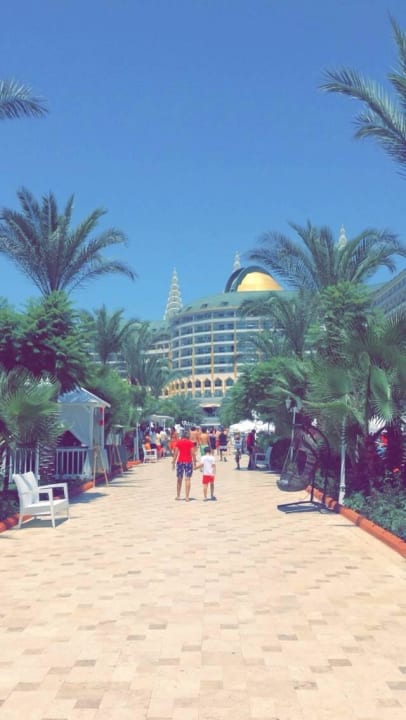 Foto naar het hotel vanaf zee Hotel Delphin Imperial