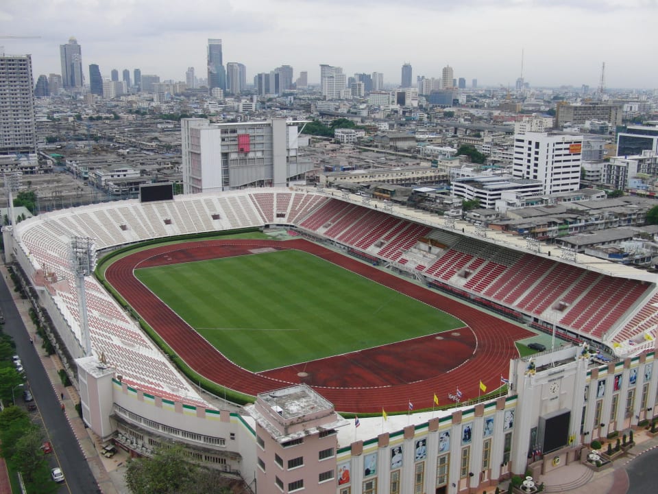 Blick auf das Nationalstadium Siam@Siam Design Hotel Bangkok