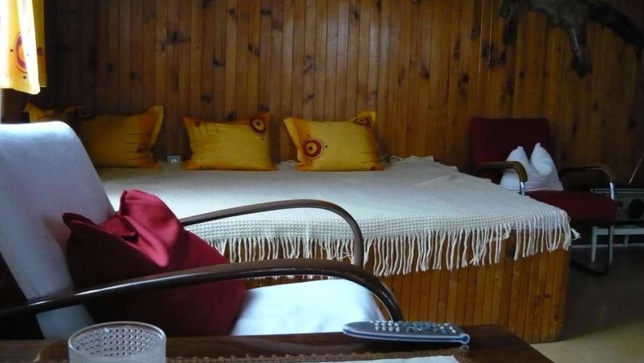 Wohnzimmer Ferienhaus Smrzovka