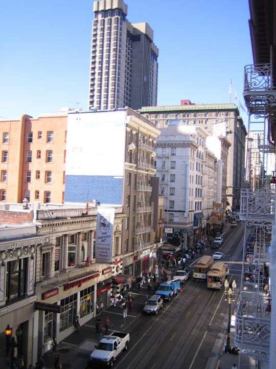 Blick auf die Straße Hotel Union Square