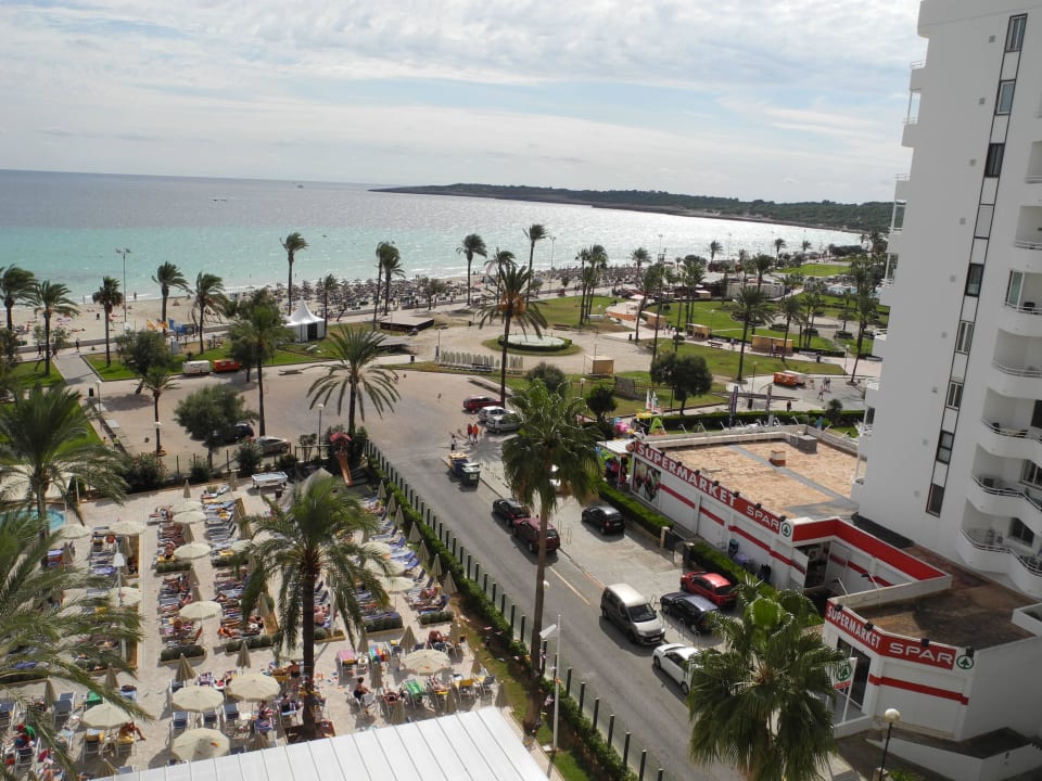 Blick vom Balkon 6. Etage CM Castell de Mar