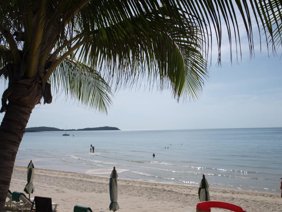 Blick beim Frühstück Banana Fan Sea Resort