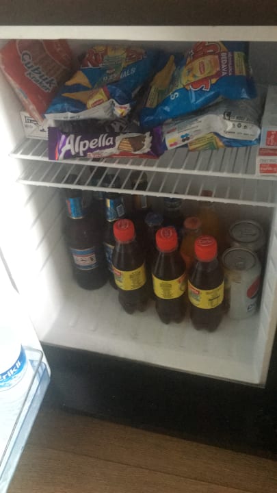 Prall gefüllte Minibar  Hotel Delphin Imperial