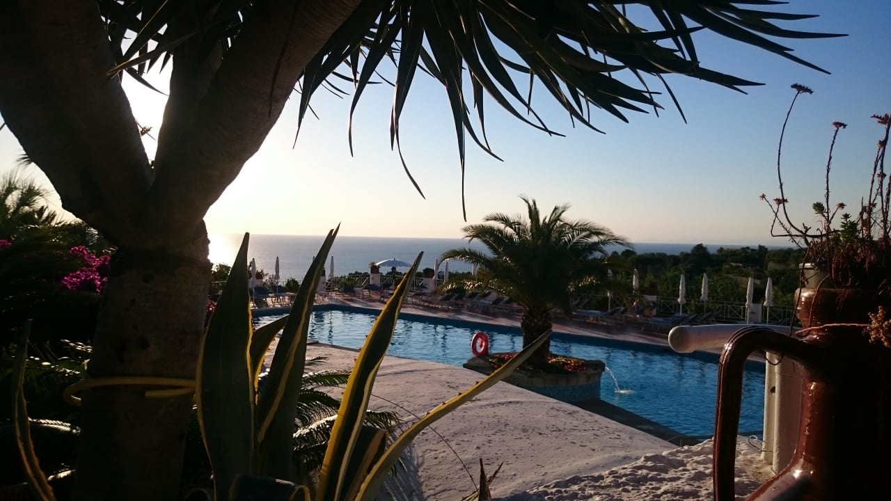 Ausblick von der Terrasse Hotel Paradiso Terme Resort & SPA