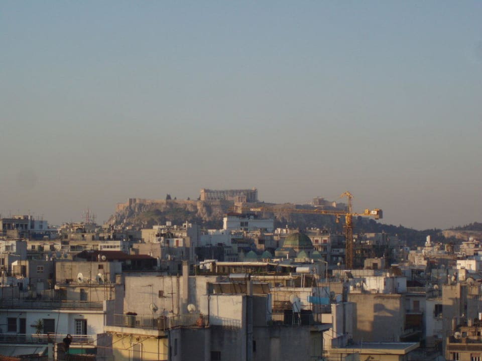 Ausblick vom Dach Hotel Novotel Athen