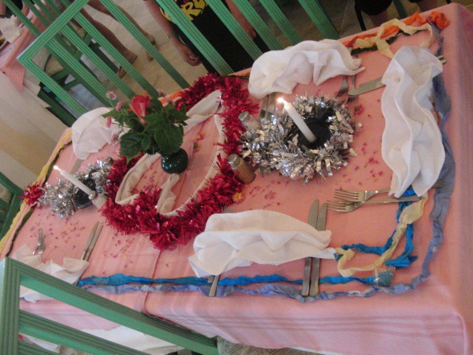 Unser Tisch am Abend Mahdia Beach & Aquapark