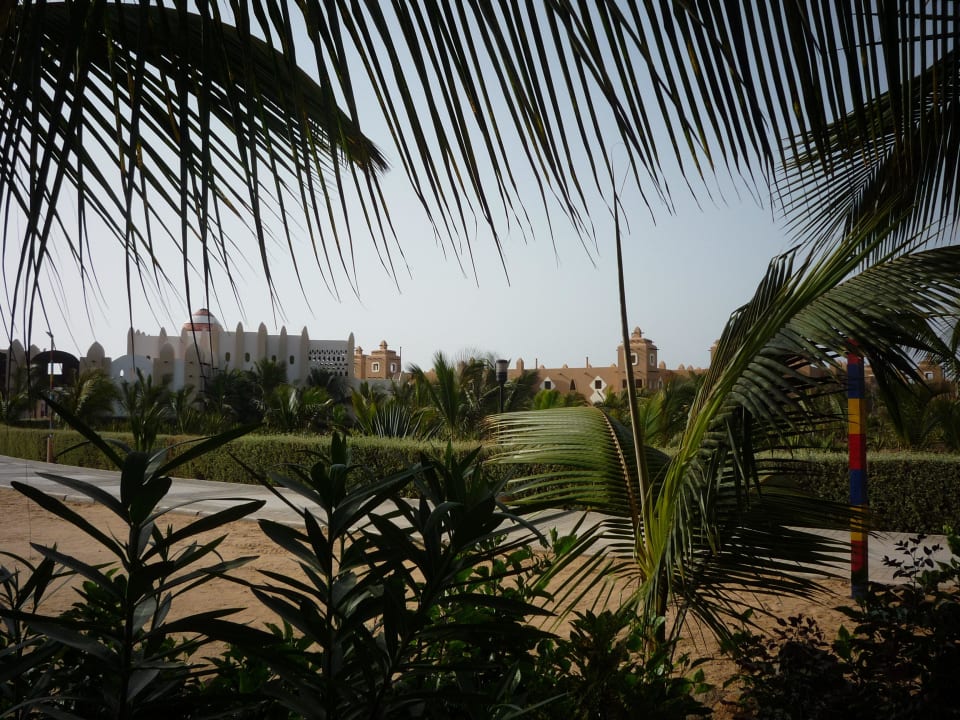 Aussicht auf die Hotel- und Gartenanlage Hotel Riu Cabo Verde