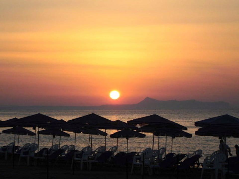 Jeden Abend dieser Ausblick  Golden Beach Rethymnon