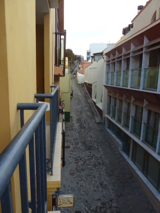 Blick vom Balkon La Hila Apartamentos